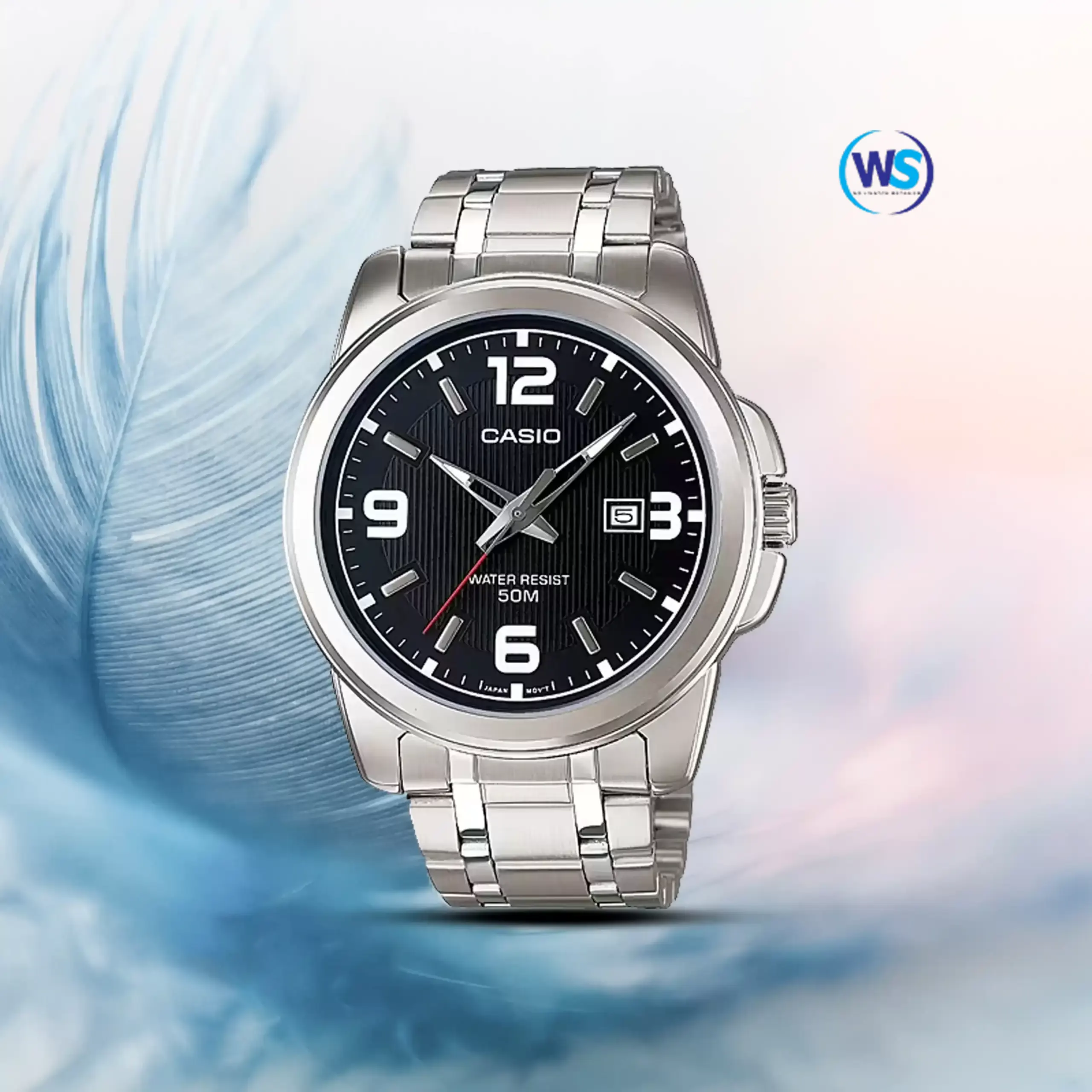 Casio Enticer Quartz Black Dial Men's Watch- MTP-1314D-1AV